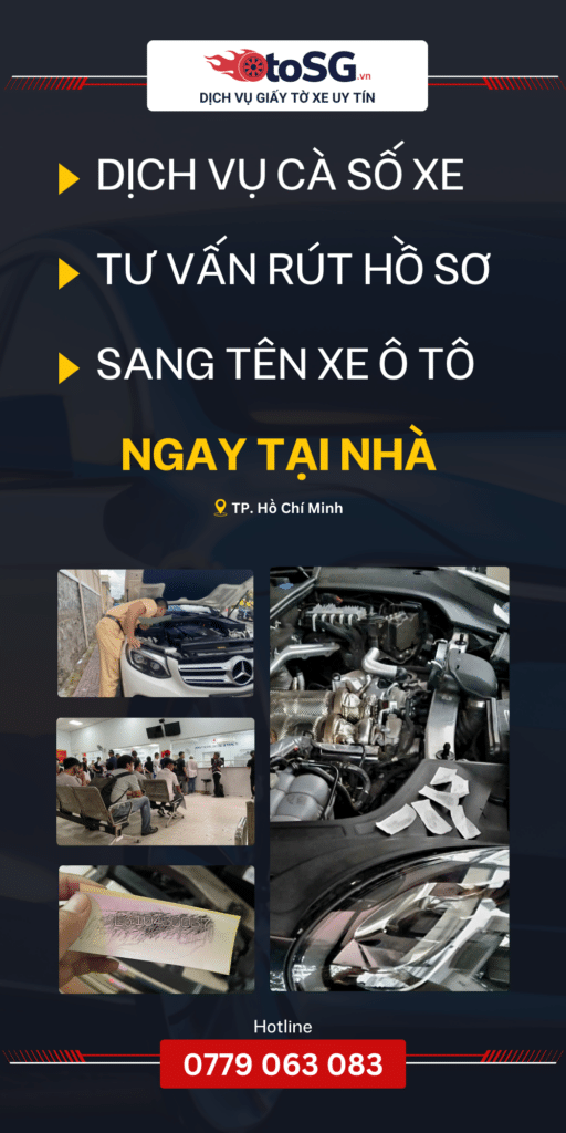 Banner quảng cáo dịch vụ giấy tờ xe OtoSG.vn trang tin tức